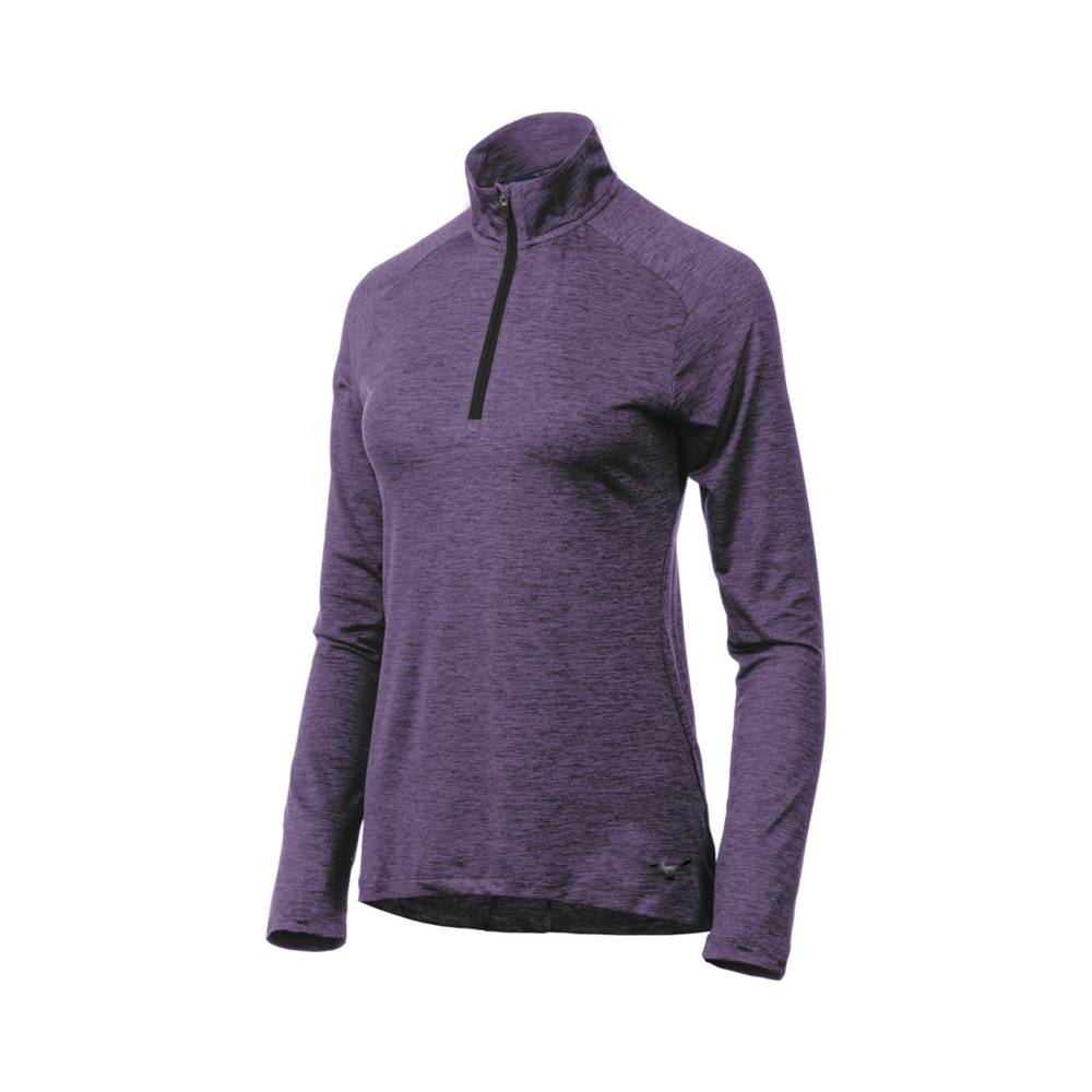 Maglie Running Mizuno Alpha Half Cerniera Donna - Viola - 73968-IOTJ